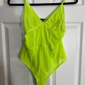 Neon green bodysuit Fashion Nova